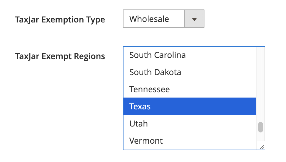 Magento 2 TaxJar Customer Exemptions