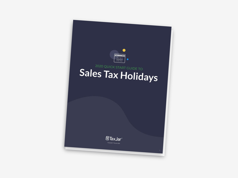 Sales Tax Holidays Graphic